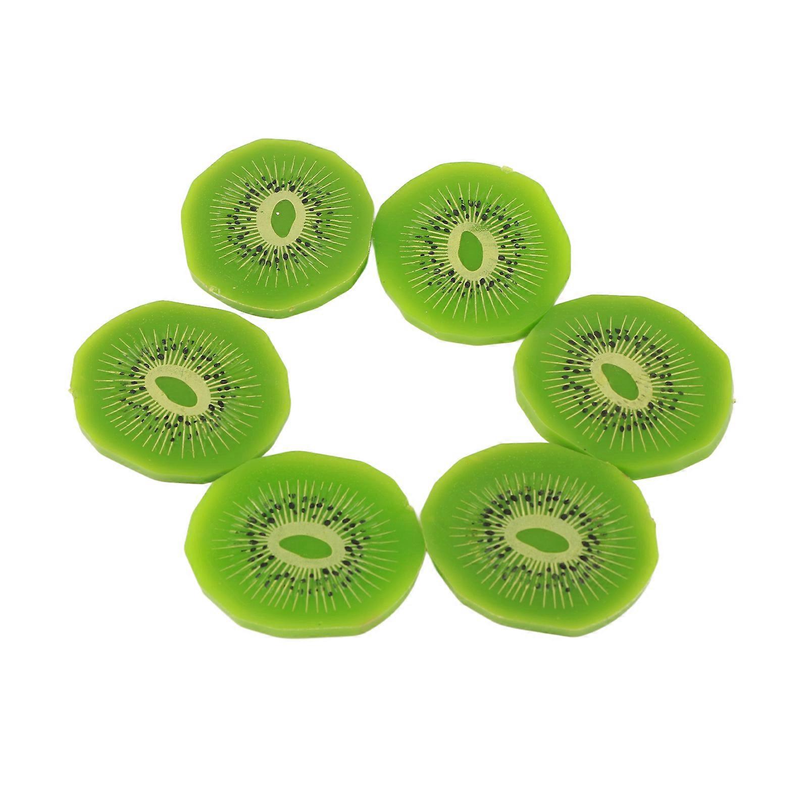 Simulated Strawberry Kiwi Watermelon Fruit Slices Ice Cubes Display