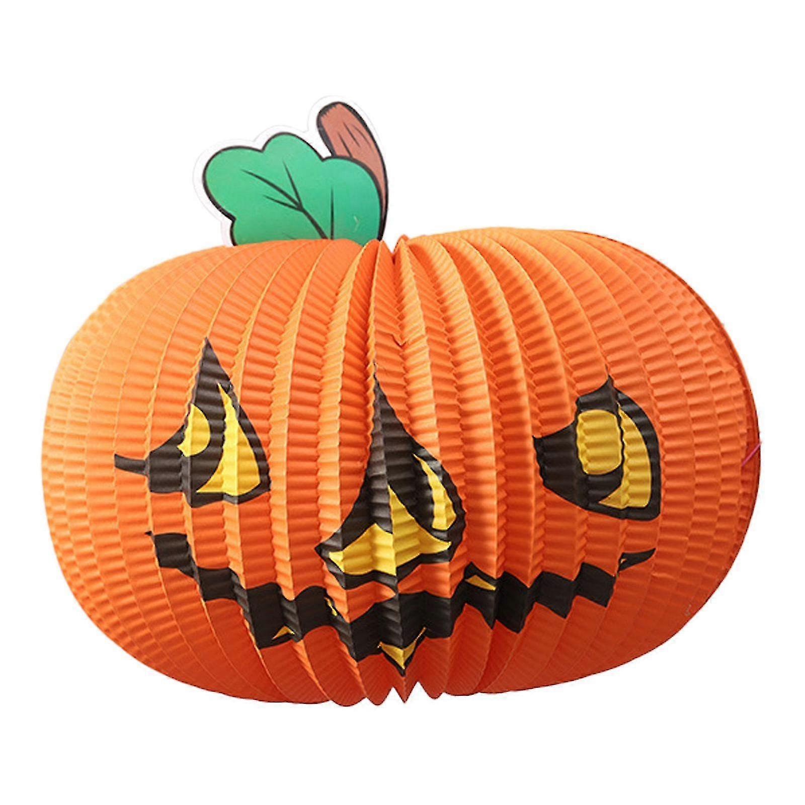 פריסת סצנה קישוטי נייר ליל כל הקדושים קישוט בר הבית ktv ציוד למסיבה אביזרים דלעת מתקפלת