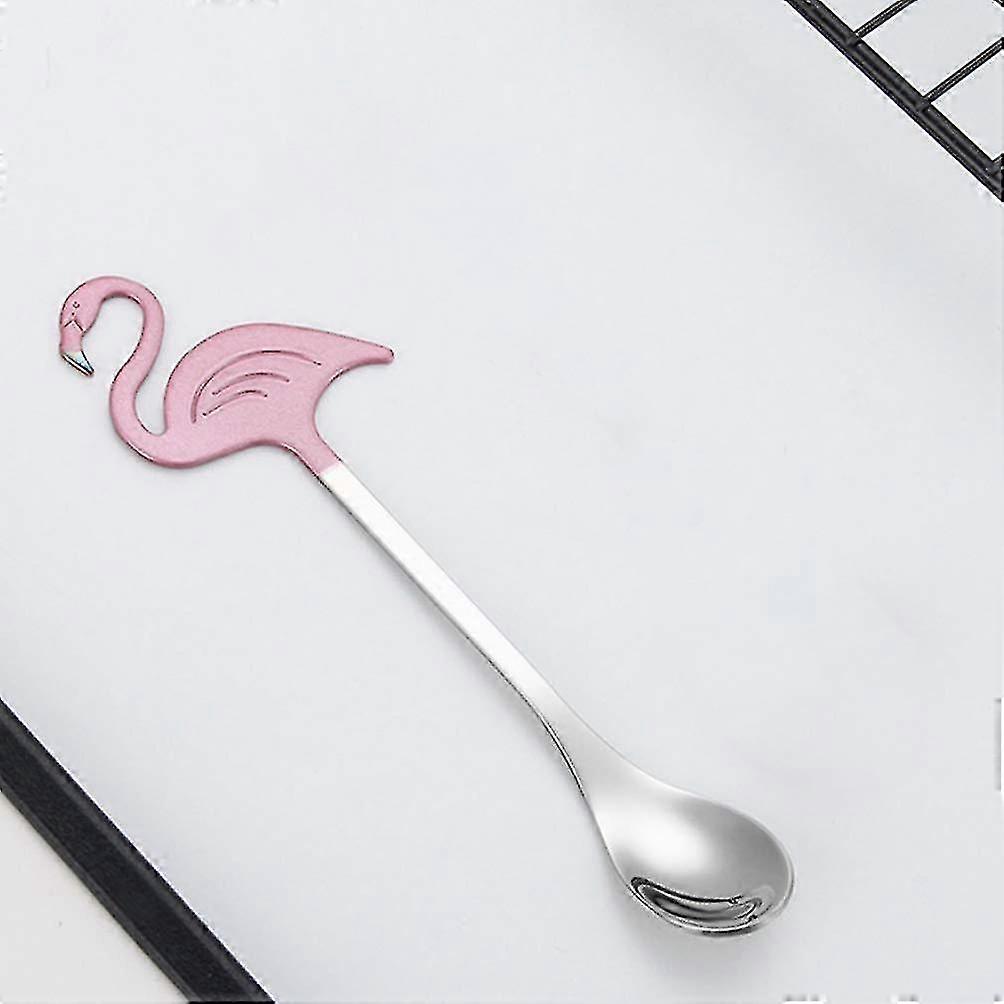 2pcs Stainless Steel Coffee Spoon Flamingo Shape Tea Spoon