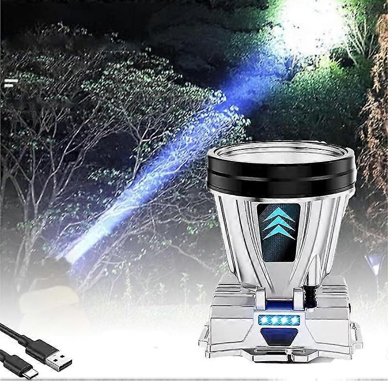 Headlamp Flashlight Super Bright LED Rechargeable Headlight with 3 Modes & Power Bank Flashlight for Fishing Running Hunting Hiking Camping