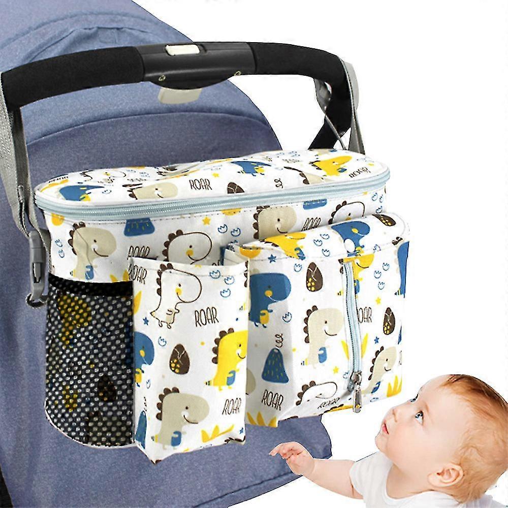 Stroller Organizer Bag for Mom, Baby Trolley Bag - Compatible with Most Strollers - Multifunctional Large Capacity 31x20x15cm