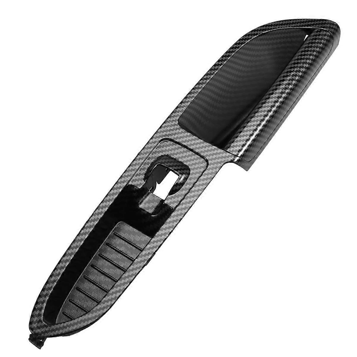 Car Front Door Window Glass Lift Switch Panel Trim Cover For Escape C-MAX 2013-2018 ABS Carbon Fibr