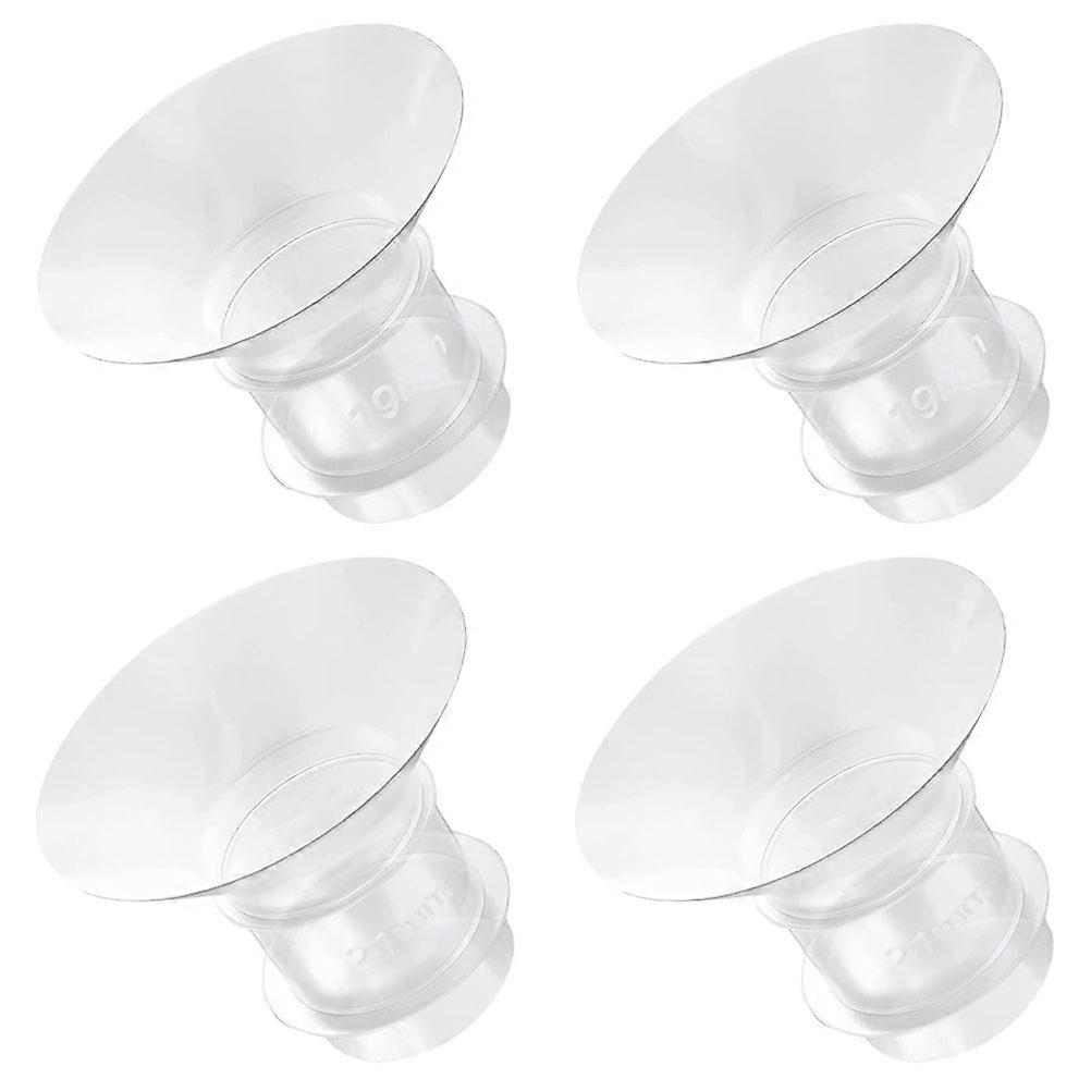 4 pcs Wearable Breast Pump Flange Inserts Mom Cozy Silicone Flange Inserts