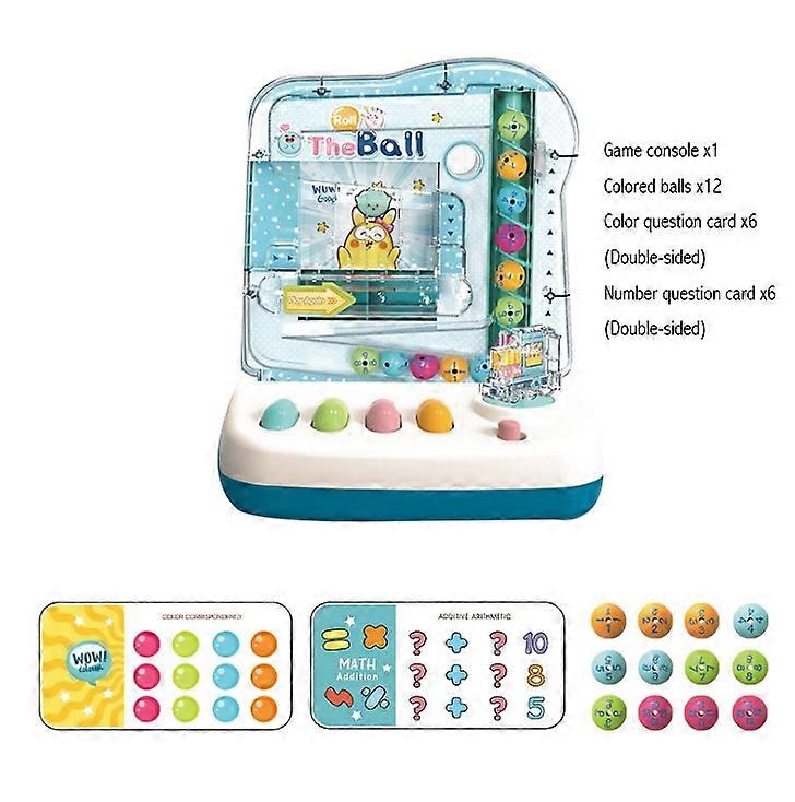 Kids's learning toys rolling ball color matching brain teasers logic game
