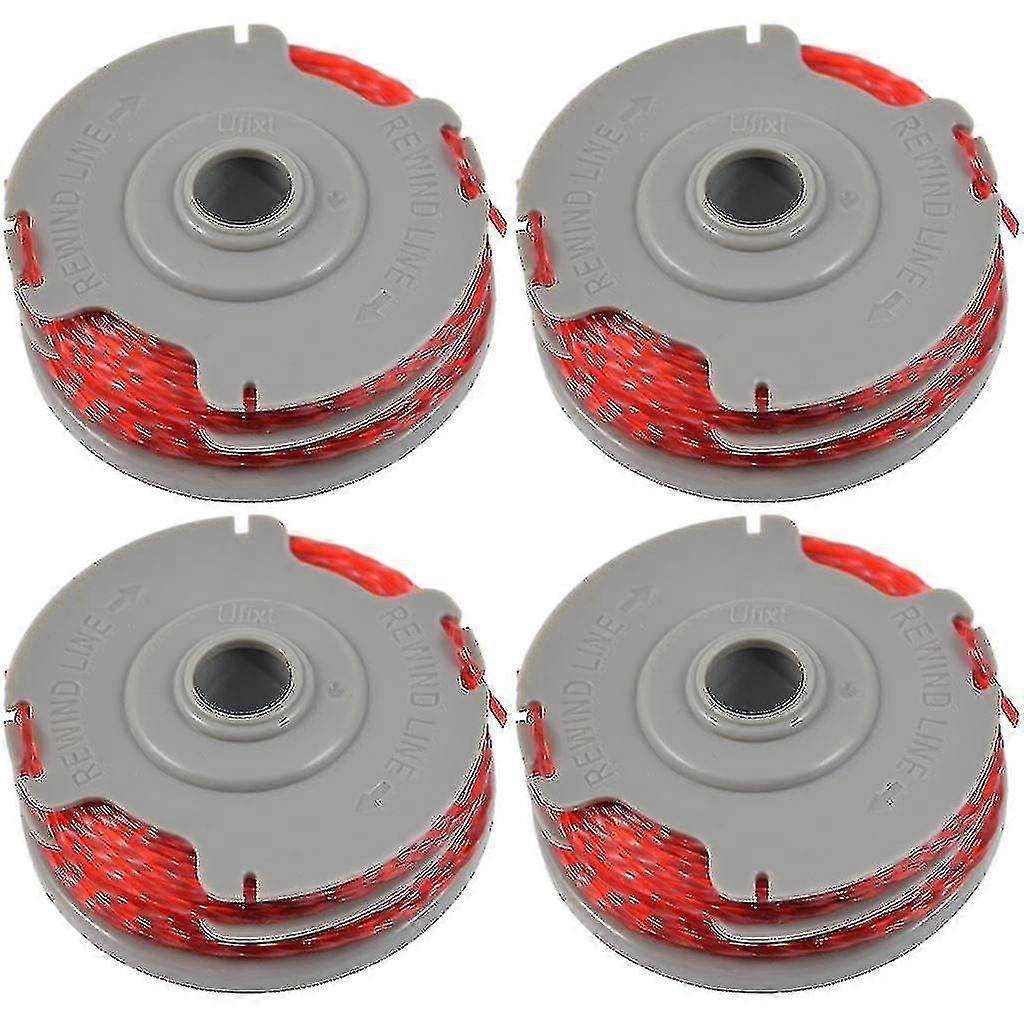 4 X Trimmer Strimmer Spool Amp; Line Double Autofeed Compatible Flymo Fly021