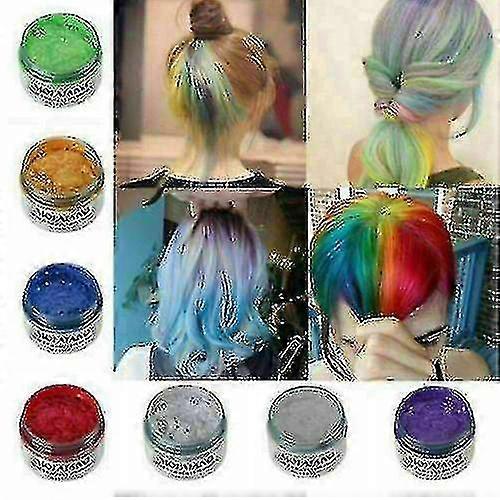 Mofajang 9 ألوان للجنسين لون الشعر الشمع الطين صبغ كريم تصفيف الشعر DIY تلوين هونج كونج