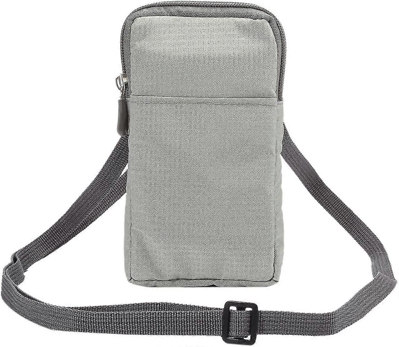 Matkapuhelin nahkakotelo, Messenger lompakko-harmaa