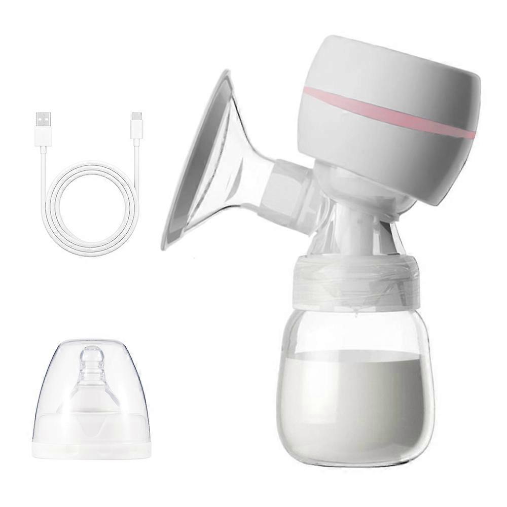 Portable Integrated Electric Breast Pump with LED Screen for Breastfeeding 3 Modes 9 Suction Level Low Noise 180ml Milk Bottle