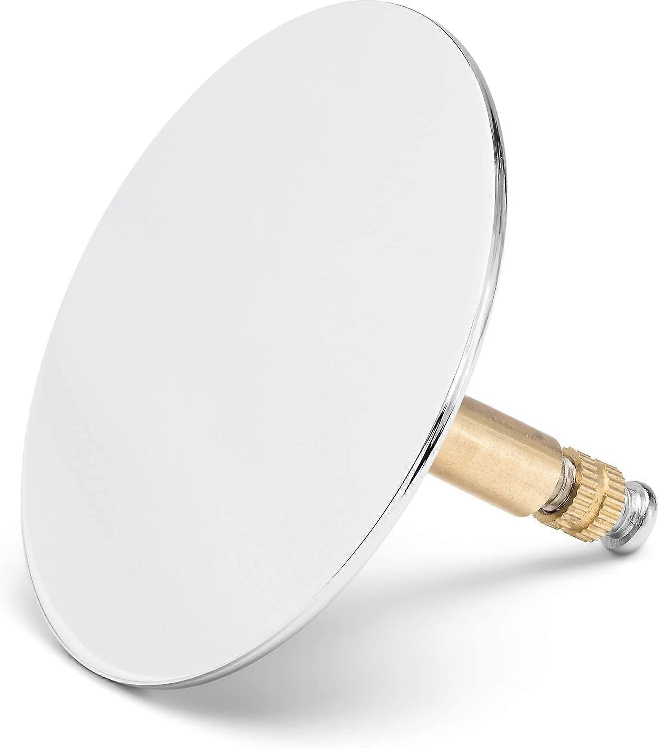 Bathtub Plug - Universal Adjustable Chrome Drain Cover for Bath Tubs without Chain - Replacement Plug with Seal - 70mm-2#