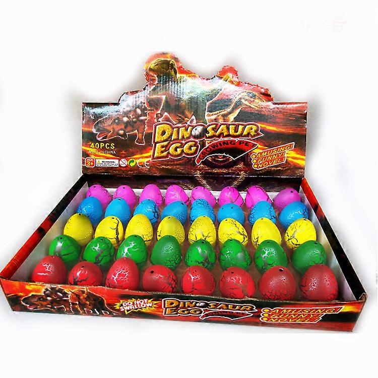 40pcs 4 *. 3.5cm medium crack dinosaur egg water hatching expanded egg Easter egg