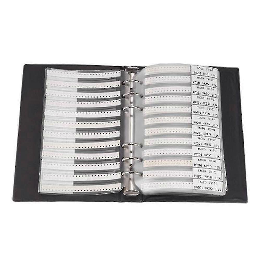 0201 Smd Resistor Sample Book 170valuesx50pcs=8500pcs 1% 0ohm To 1.5m Chip Assorted Kit
