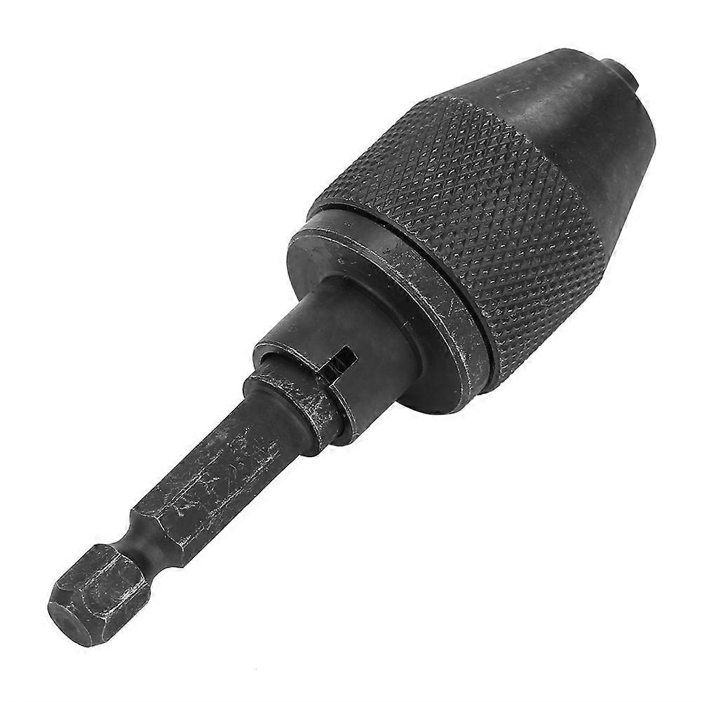 1/4" Hex Shank Metal Drill Bit Chuck Quick Change Adapter Converter(0.3-6.5mm)