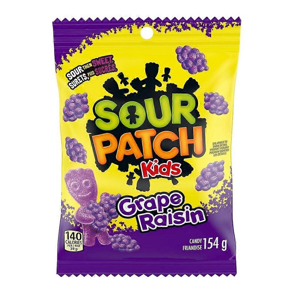 Sour Patch Kids Sour Gummies Grape Flavoured, 154 Grams (Case Of 12)
