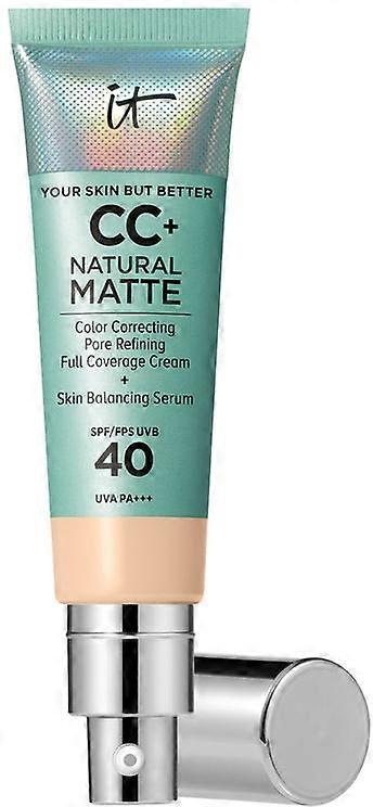 IT Cosmetics CC+ Natural Matte Base de Maquillaje en Crema SPF40 #Fair 32 ml