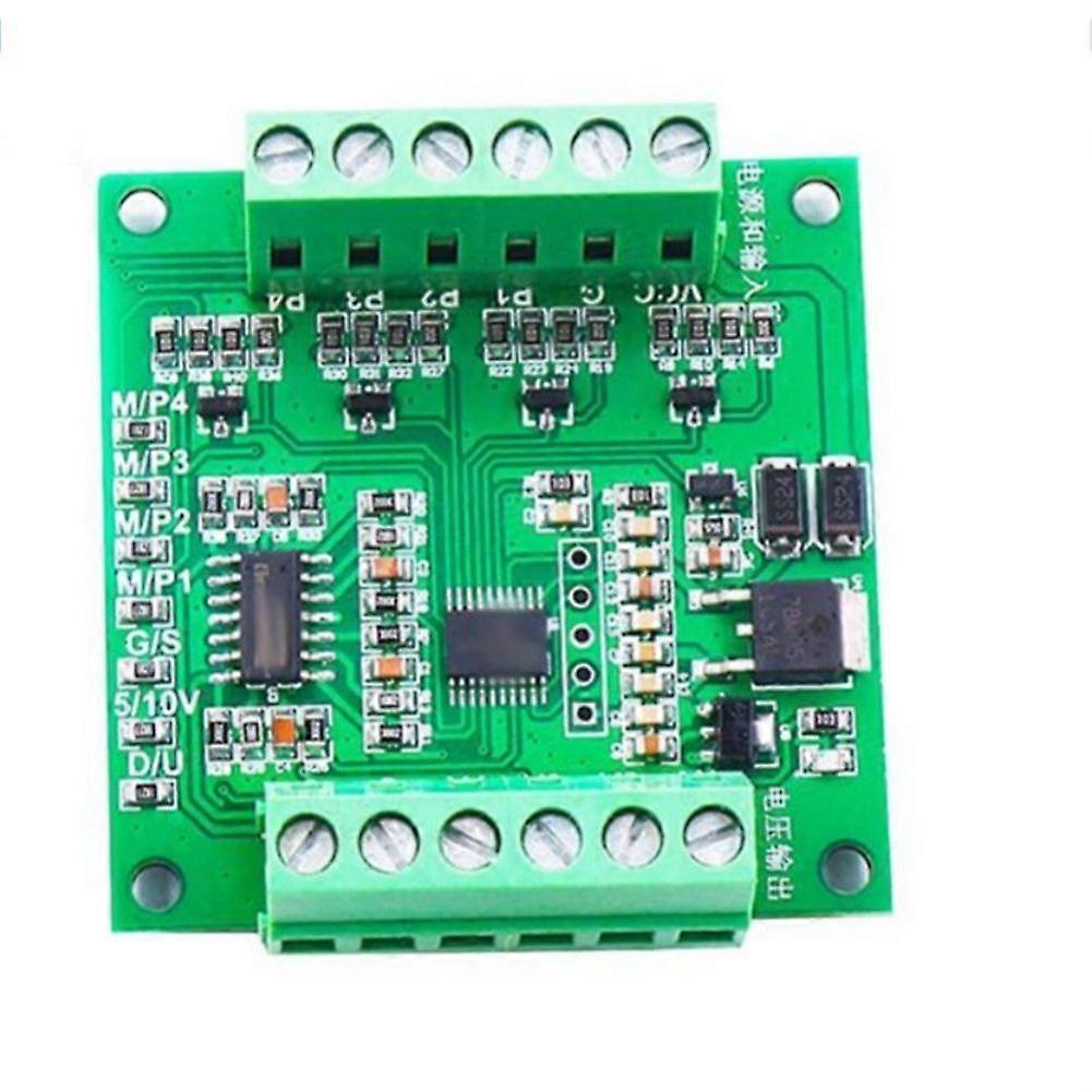4 Channel PWM to Voltage Converter Module, PWM to Voltage Module 10Hz-1KHz (Automatic Identification) Signal Conditioner