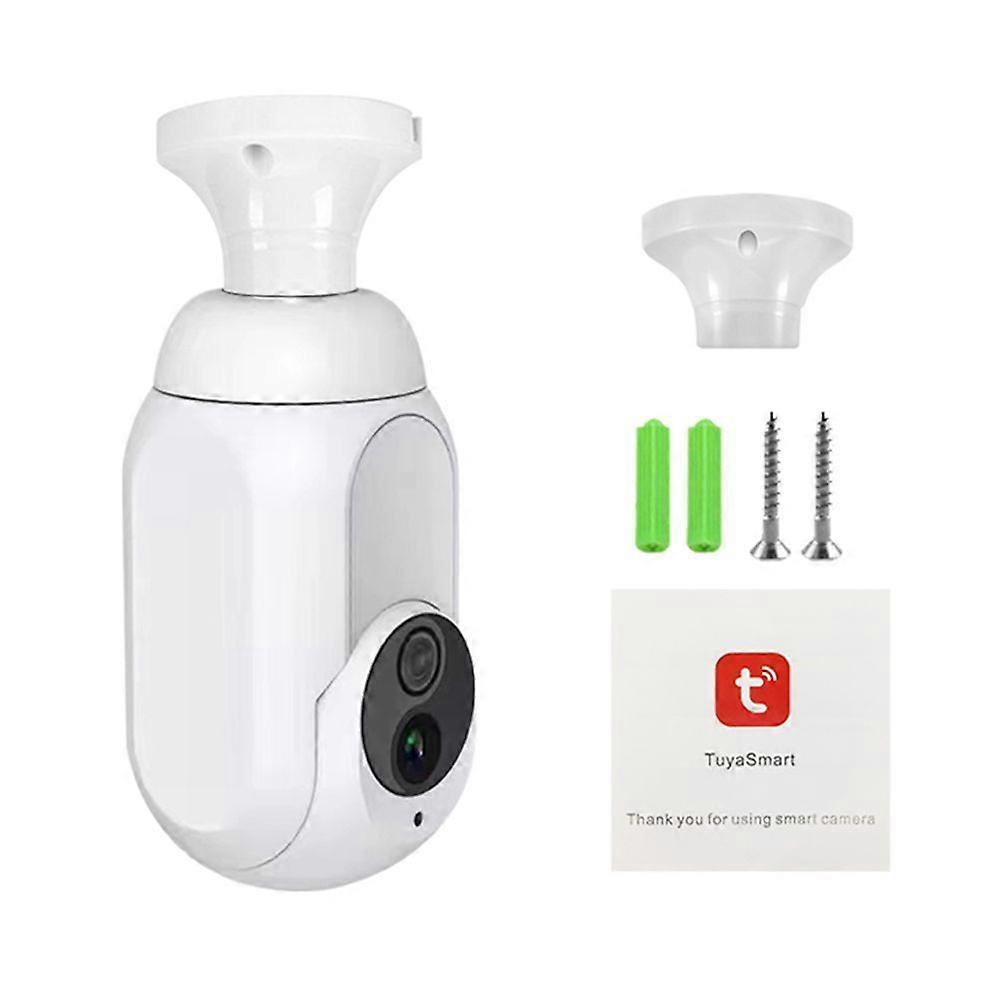 Wireless Surveillance Camera Dual Light Night Vision 360 Degrees Wide Angle Security Monitoring Camera 1080P HD-compatible Wi-Fi Web Camera Smart Moni