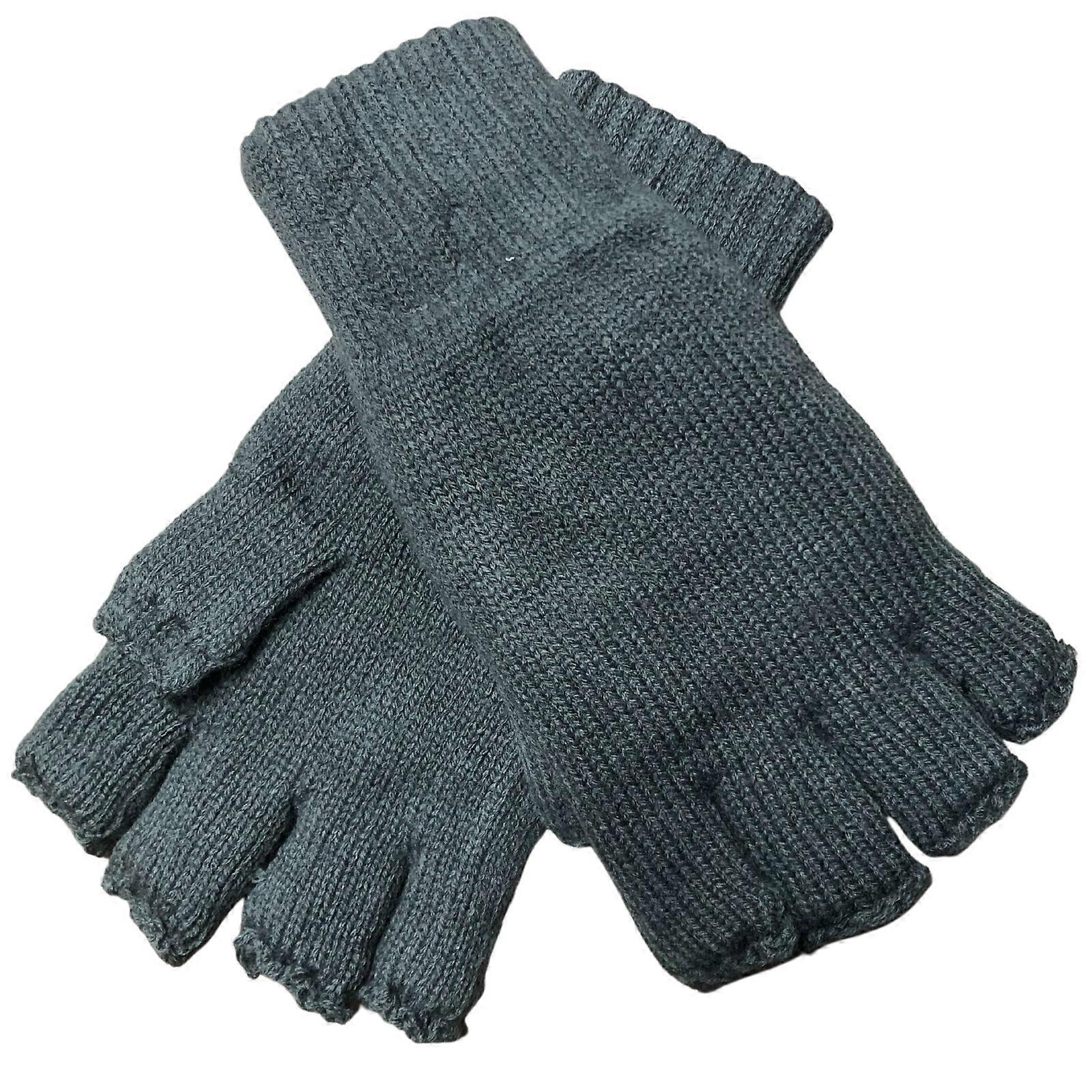 DENTS 3M THINSULATE Polar Fleece Fingerless Gloves Warm Knitted Insulation