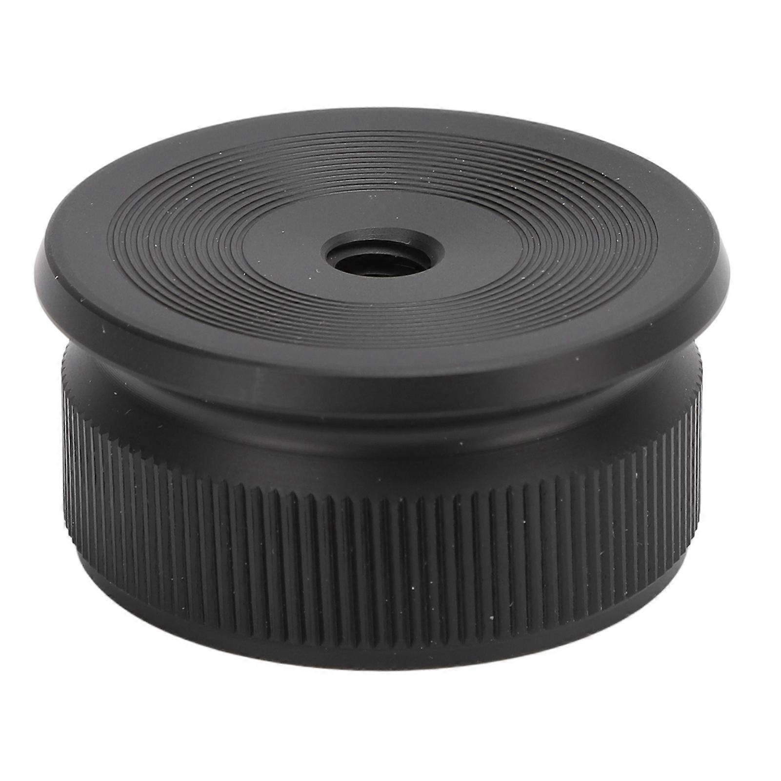 Camping Light Adapter Base 1/4in Thread Metal Portable Light Bulb Socket Base for BAREBONES Black