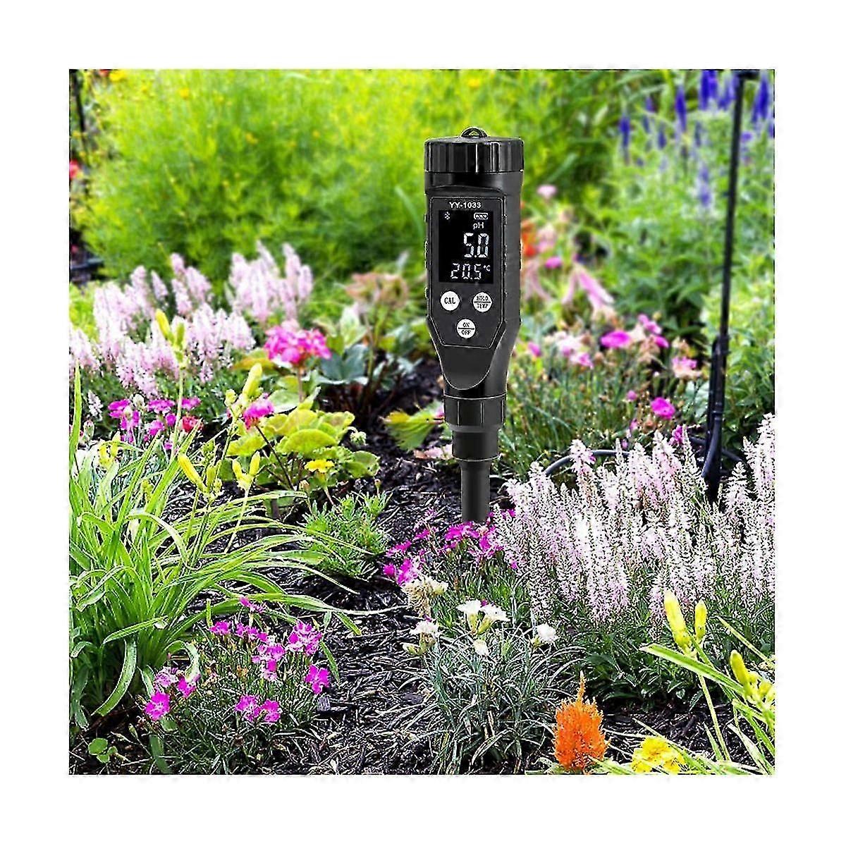 Smart Bluetooth Soil PH TEMP Meter YY-1033 Garden Potted Plants Acidity Data Monitor suitable for Greening F