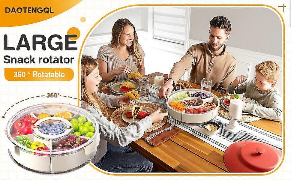 Divided Serving Tray Snackle Box Food Storage Container