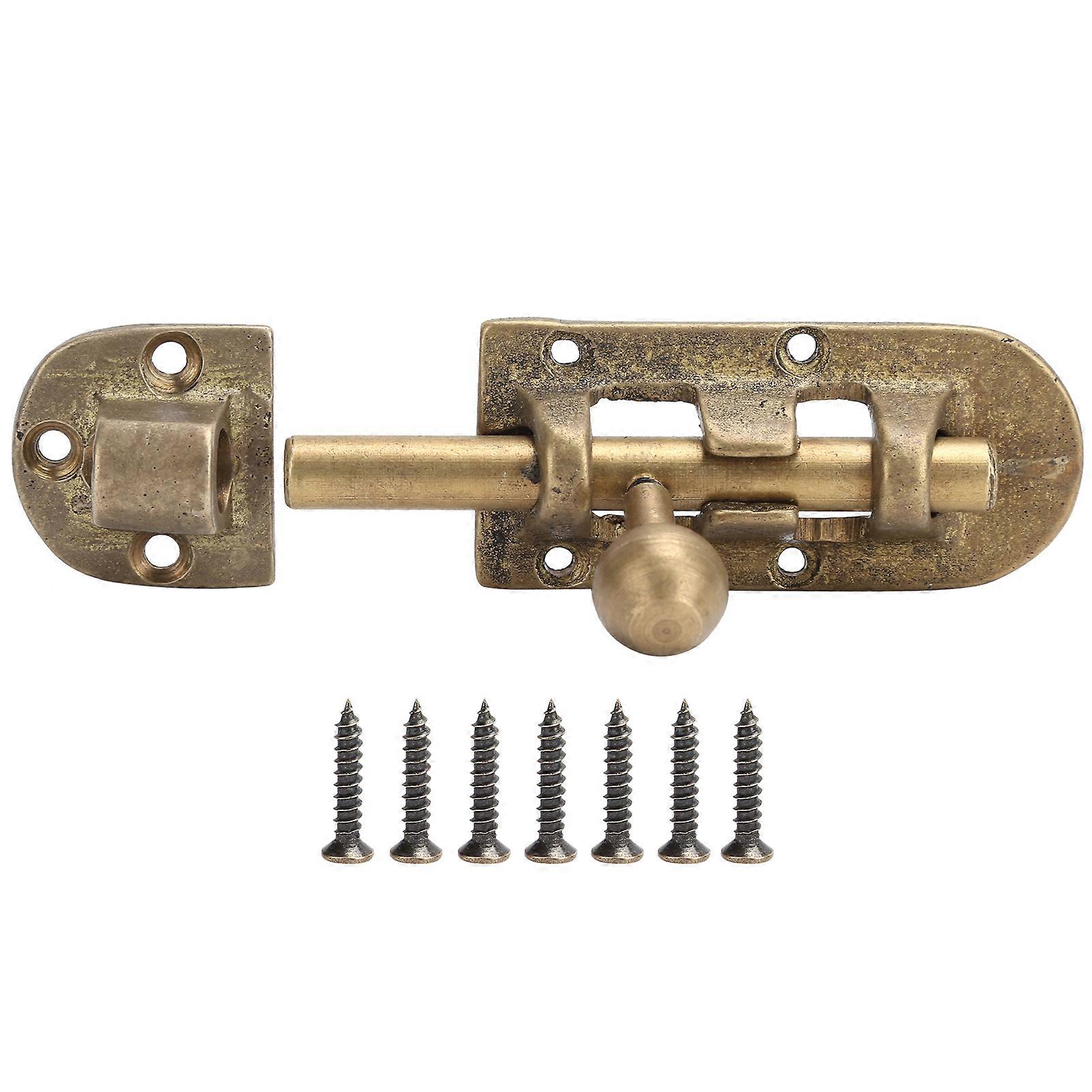 ビンテージ真鍮ドアラッチアンティークスライディングロック窓とドア用