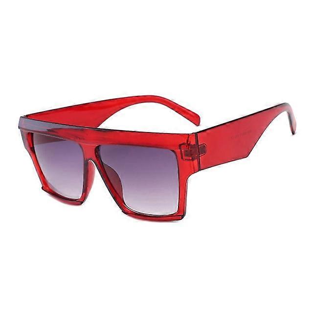 Frauen Oversized Square Frame Sonnenbrille Gradient Shades Sonnenbrille