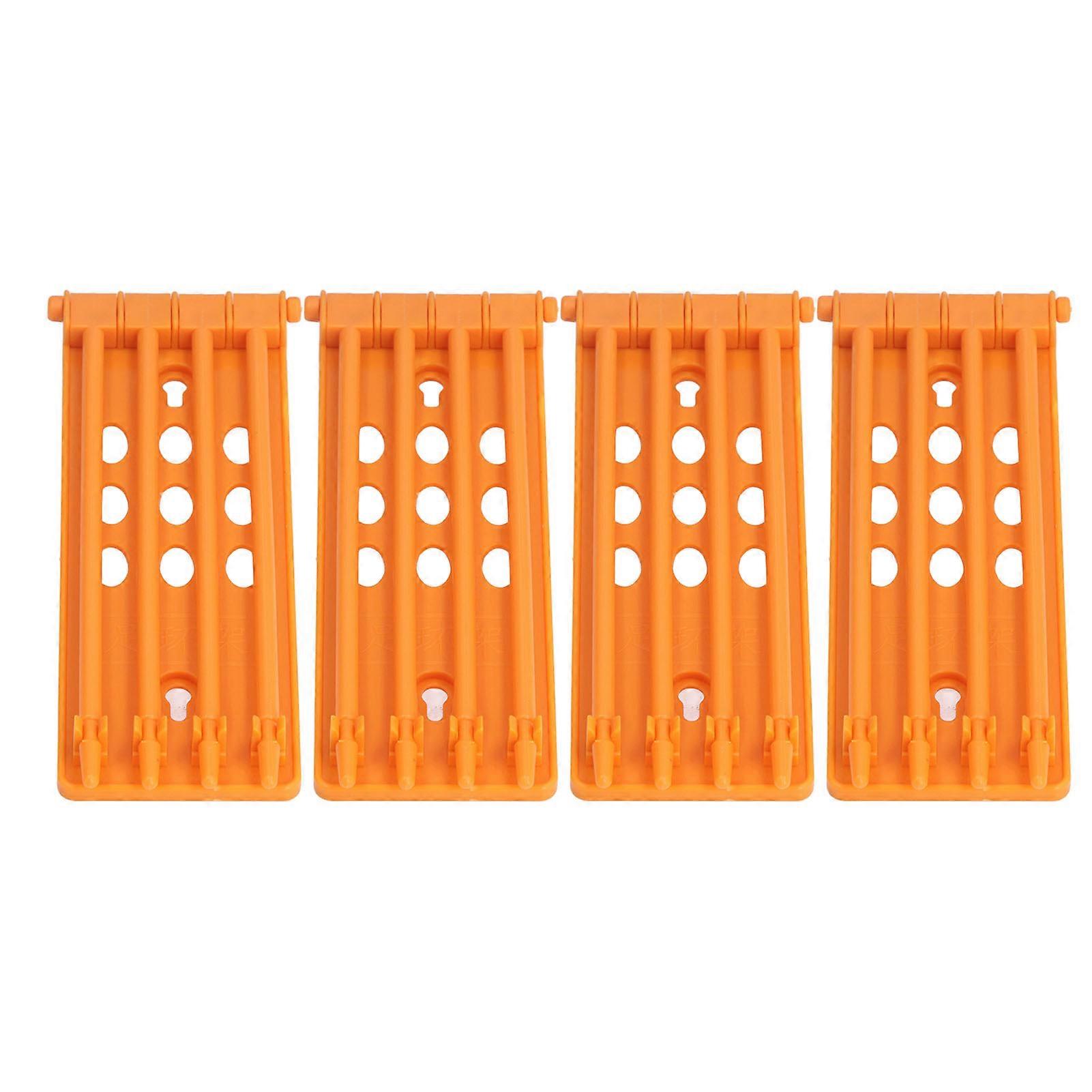 4Pcs στάση δαχτυλιδιών ποδιών περιστεριών 4 επιτοίχιος σχεδιασμός στηλών μεγάλης χωρητικότητας τοποθετημένος ασφαλής ανθεκτικός πλαστικός κάτοχος δαχτυλιδιών ποδιών παπαγάλων