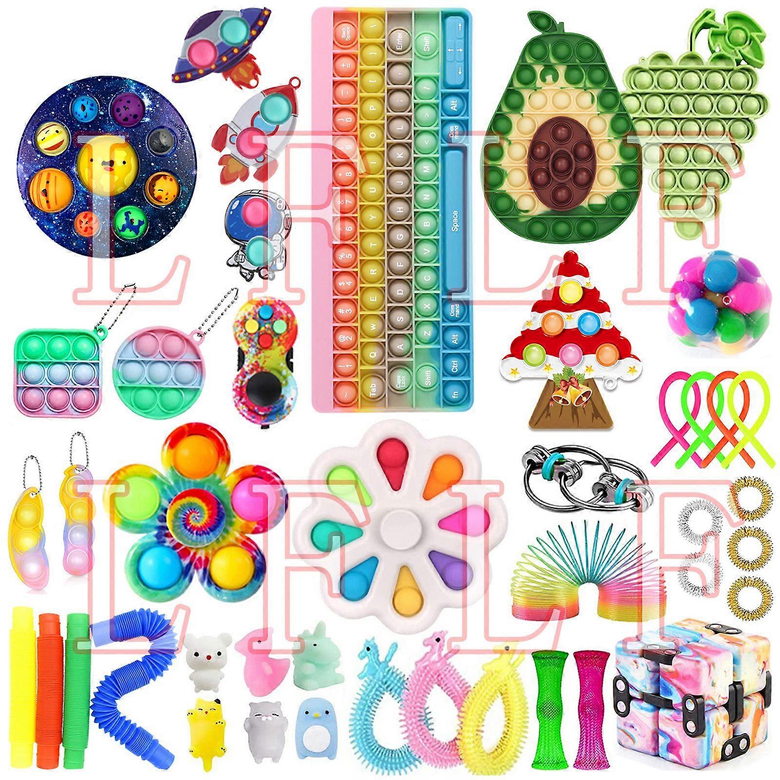 TG18762P1 # Christmas venting and stress relief toy set fidget cube knitting net SQUISHY FOXMIND