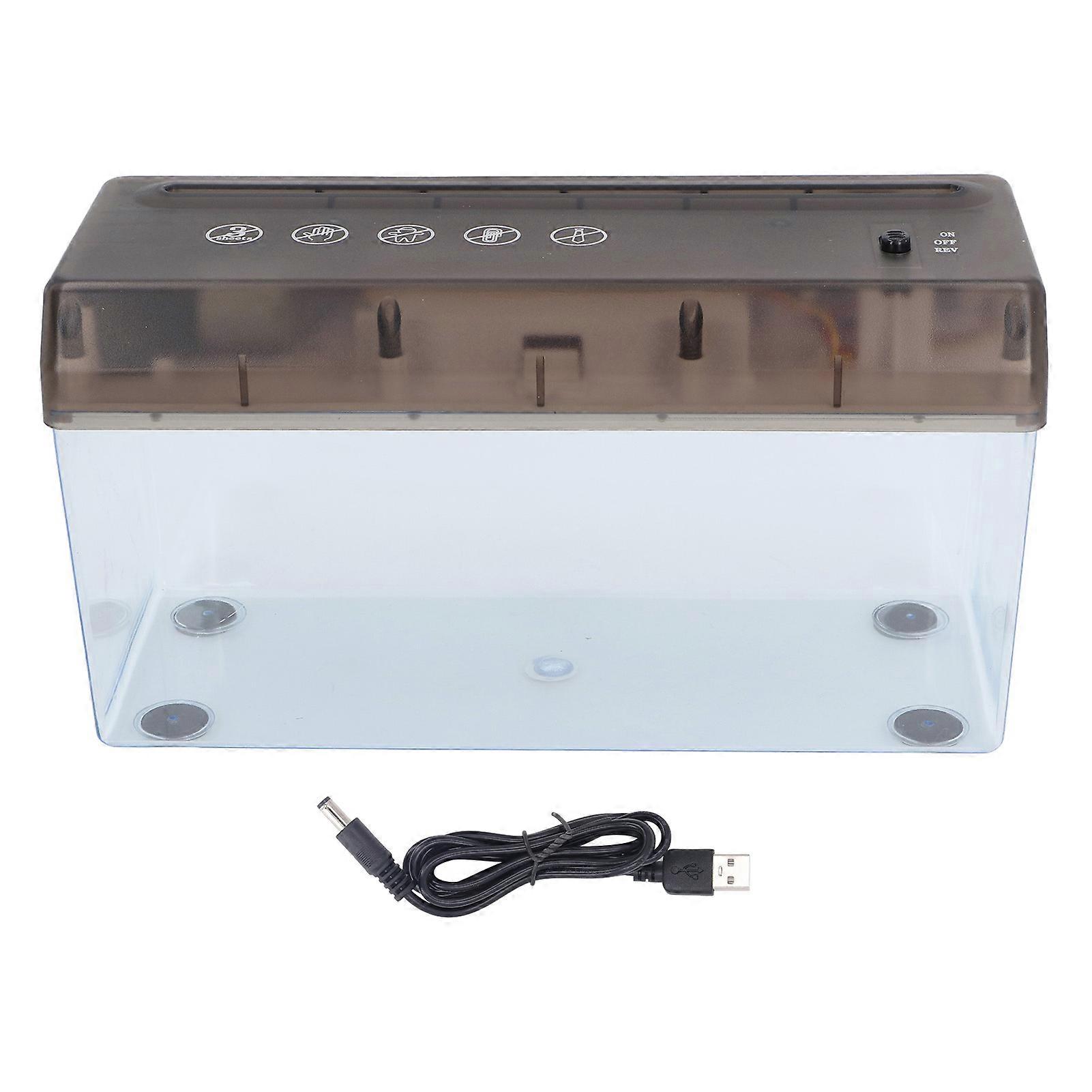 Strip Cut Paper Shredder USB Or Battery Powered Electric A4 Paper Cutting Machine for Office School Home Use