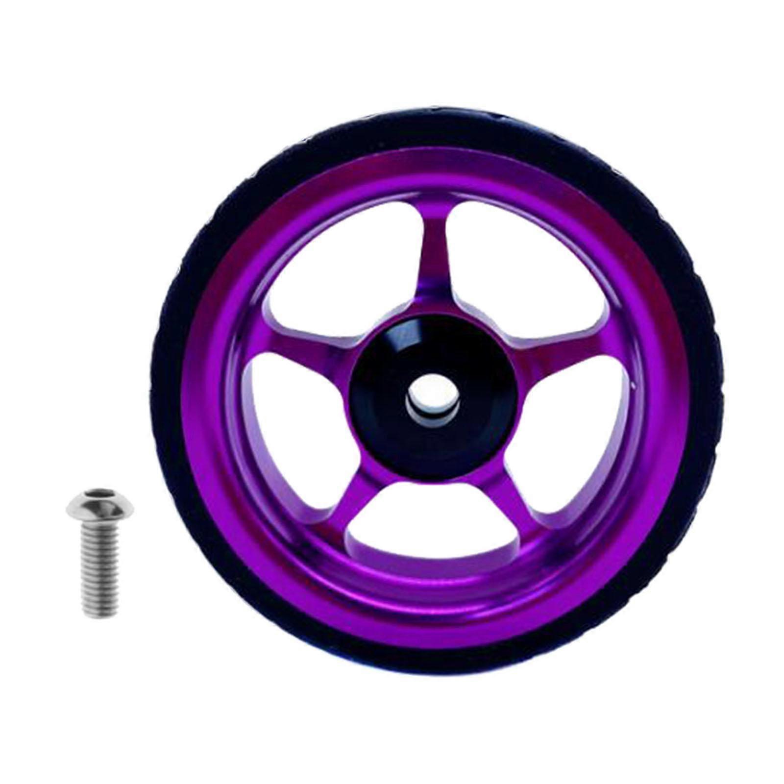 roue simple pour roues pliantes Roue de roue Noir