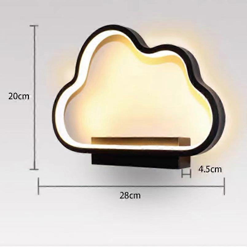 מנורת חדר שינה ליד המיטה חדר ילדים בנים ובנות ענן נורדי מינימליסטי רקע קיר דקורטיבי מנורת קיר