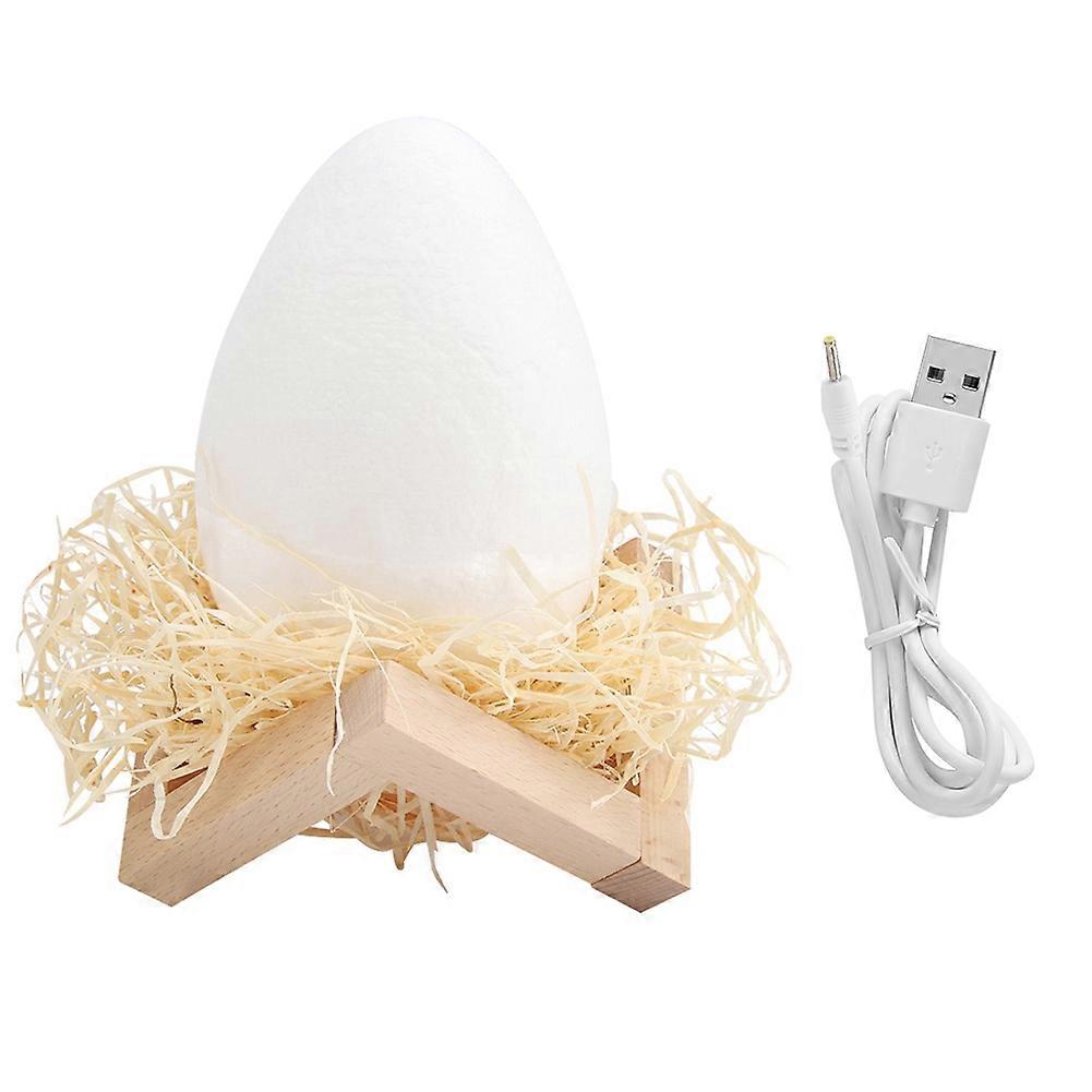 3D Printed USB - Rechargeable Dinosaur Egg Night Light with Flapping LED Feature