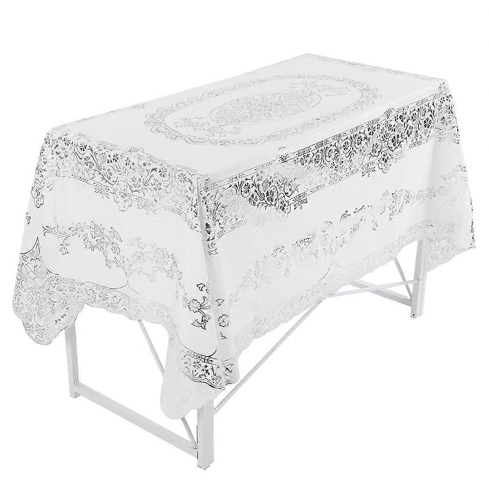 130180cm rectangular table mat lace PVC placemat