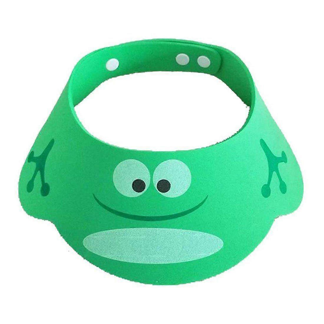 Duschmössa Schampomössa Ögonskydd Dusch Badskydd Mössa Hatt Grön