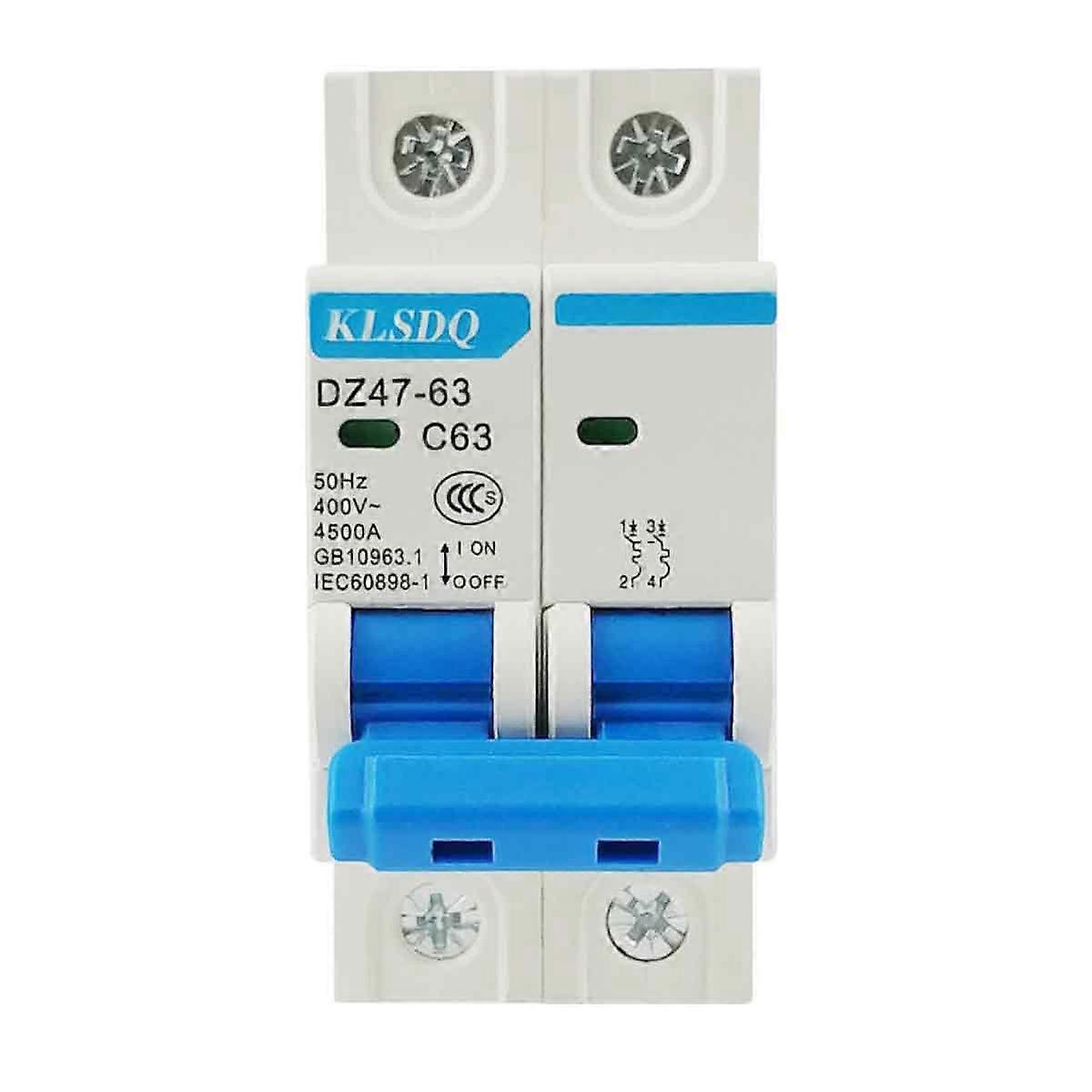 DZ47‑63 2 pole 32A RCCB residual current circuit breaker 220/380V