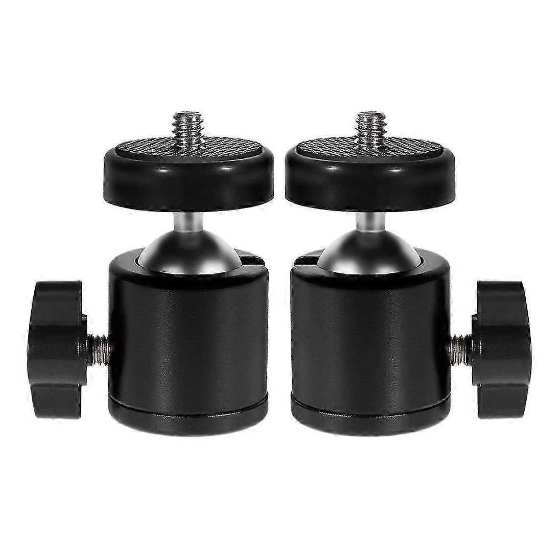 Camera Mount,360 Screw Mini Camera Ball Swivel Bracket Mount Ball for DSLR Camera,Light Stand,Tripod(2 Pcs)