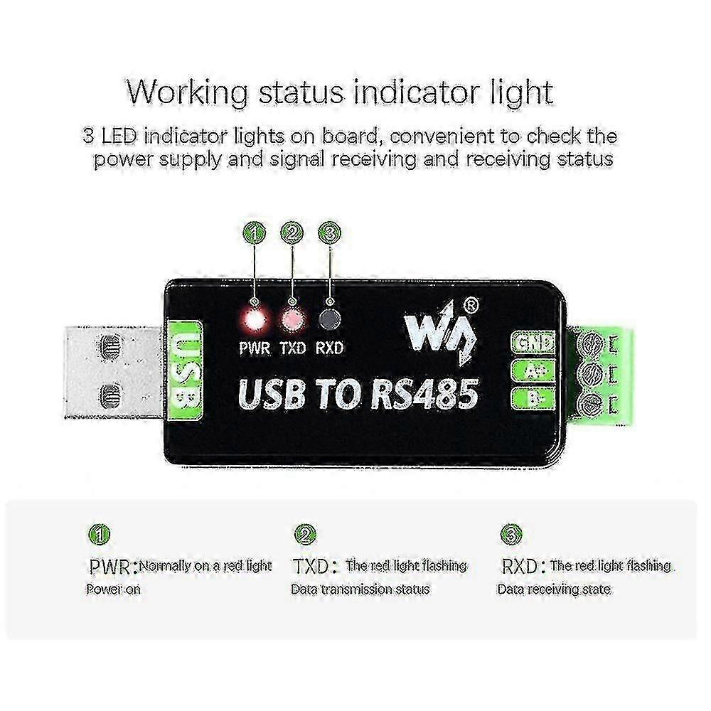 Waveshare Usb To Rs485 Serial Converter Rs485 Communication Module ...