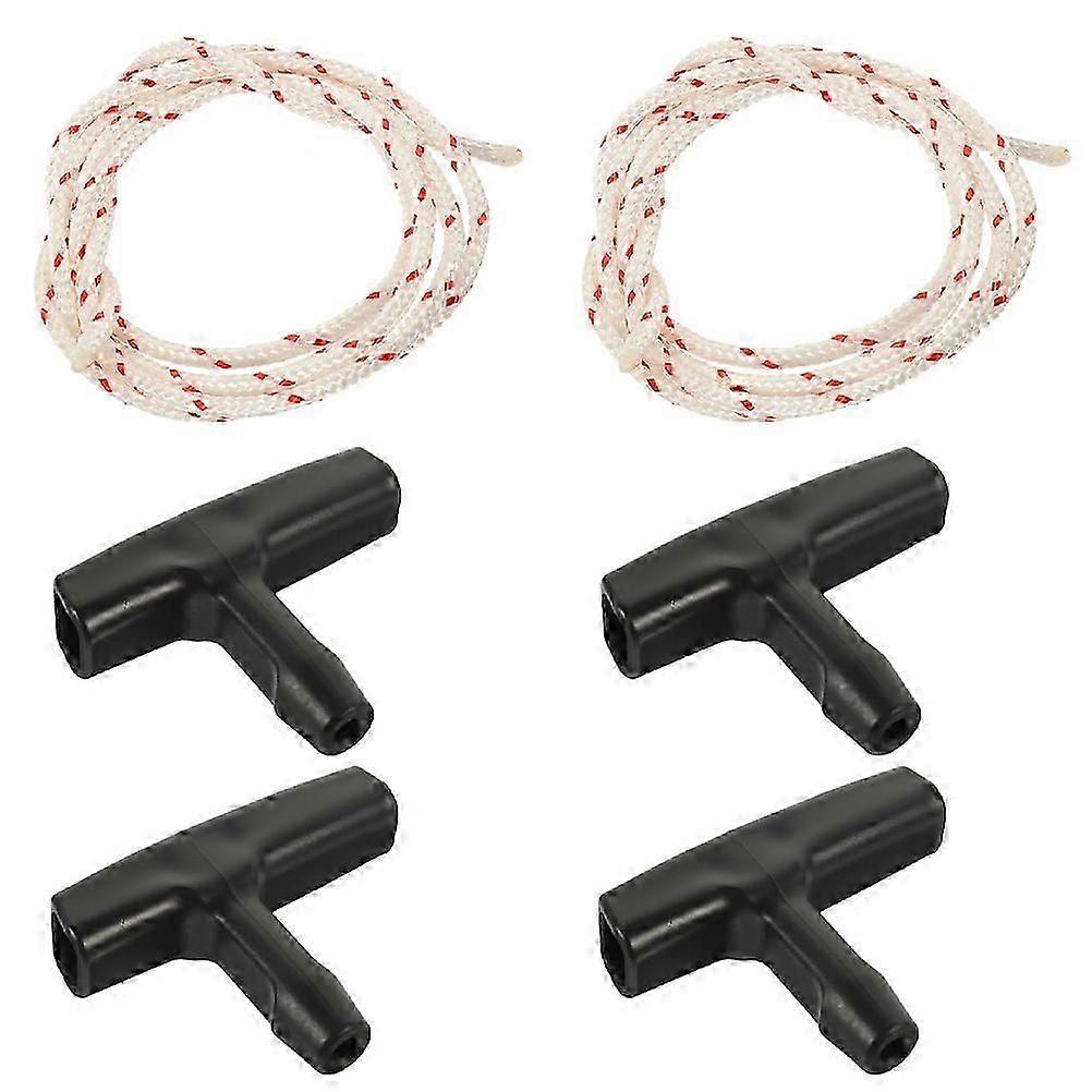 Garage Door Emergency Release Pull Rope Kit with Durable Handle and 4M Safety Cord - 2 Pack
