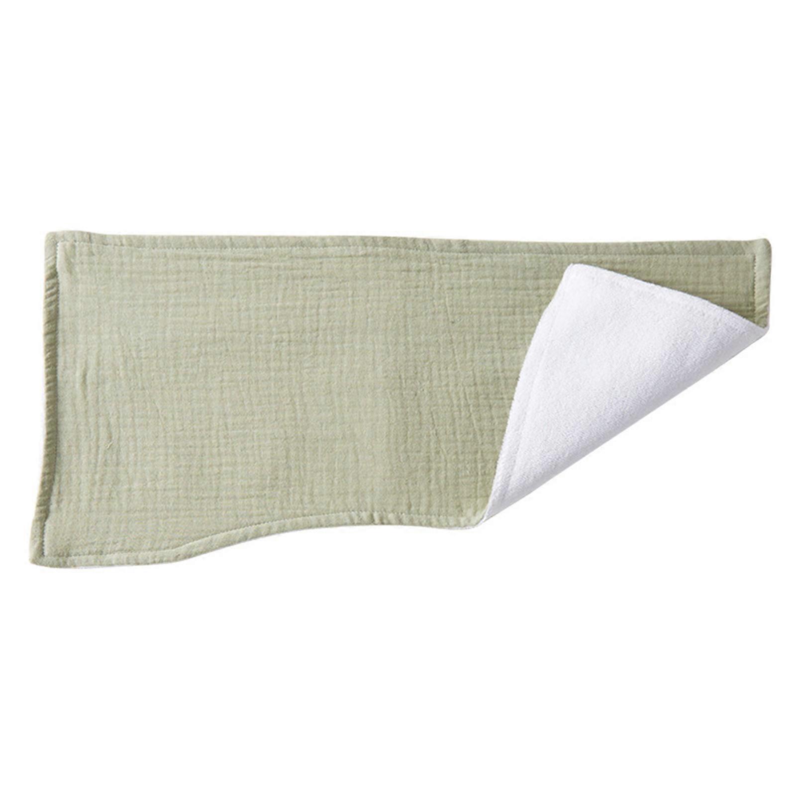 Drooling Bibs Burp Cloths for Baby Gender Neutral Infant Pillow Cover Solid Cartoon Burping Towel Newborns Shower Gift  Green 