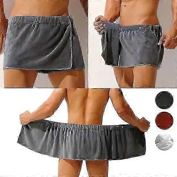 Serviette de bain douce et portable pour homme, short, serviette de plage en microfibre douce