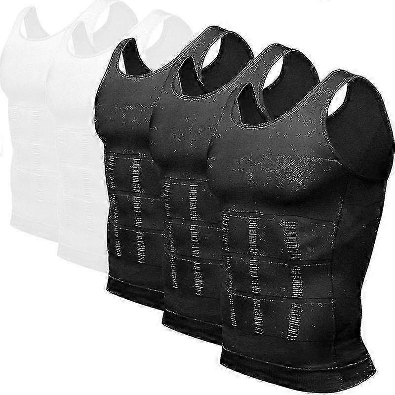 Gilet de compression thermique amincissant sans manches pour hommes