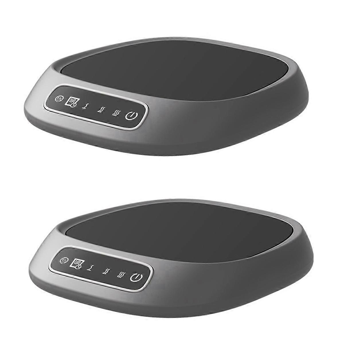 2pcs Smart Heating Coaster for Office Use - Keeps Milk, Coffee