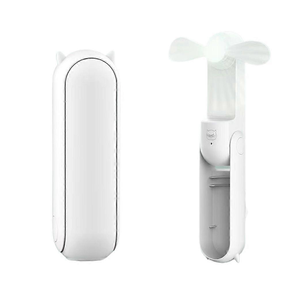 Portable Handheld Fan Foldable As Power Bank&Charging Base Battery Operated