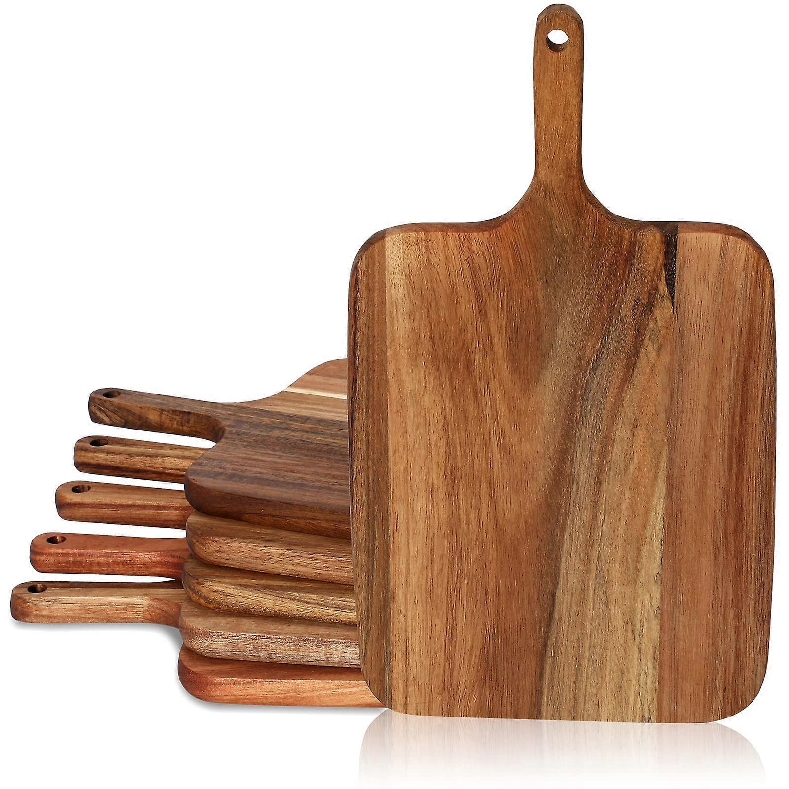 6 Pcs Natural Cutting Board for Kitchen Baking 14 x 8 Inch