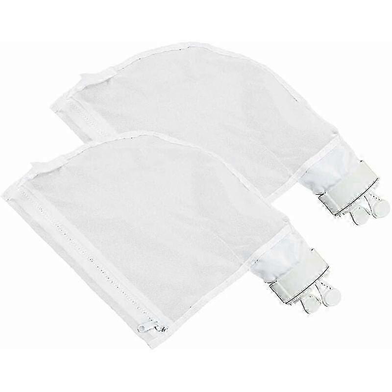 Set of 2 filter bags for Polaris 280 and 480 pool cleaners with adjustable zipper in white Boris