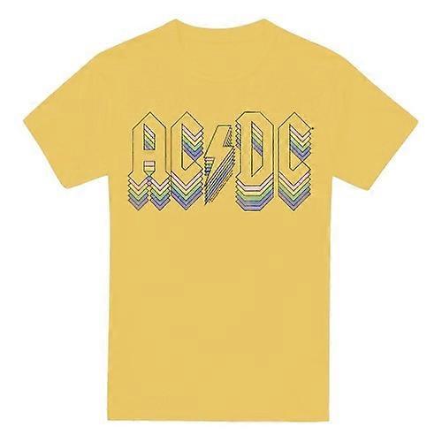 AC/DC Mens Rainbow Logo T-Shirt