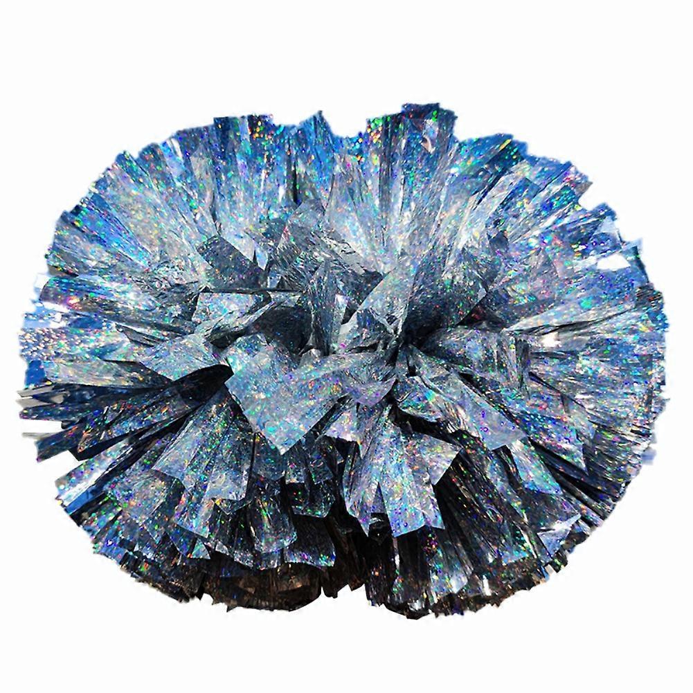 Cheerleaders Laser Shiny Glitter Handle Cheerleader Flower Ball