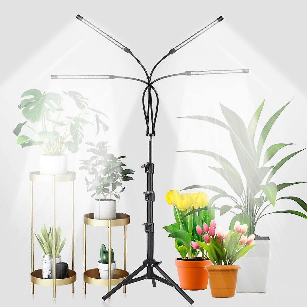 5500K Full Spectrum Floor Plant Light with Stand for Indoor Plants, 5 Adjustable Levels, 60W, Energy Efficient