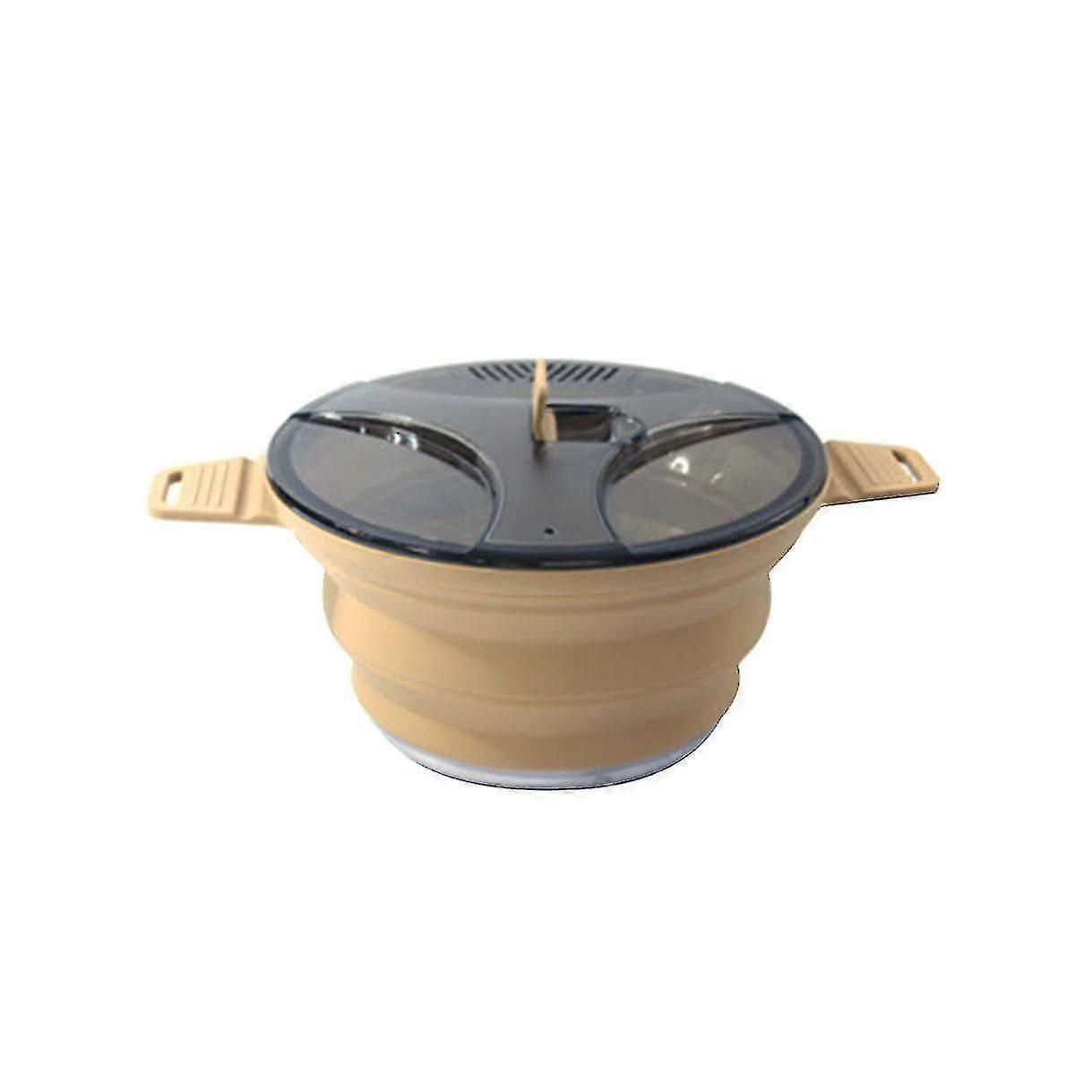 Silic Folding Cam Pan Pot Portable Collapsible Ant Ware Pot For Outdoo