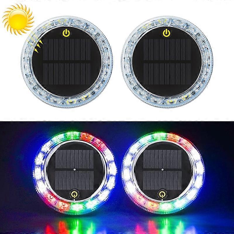 2 PCS Car Touch Light Solar LED Flashing Light